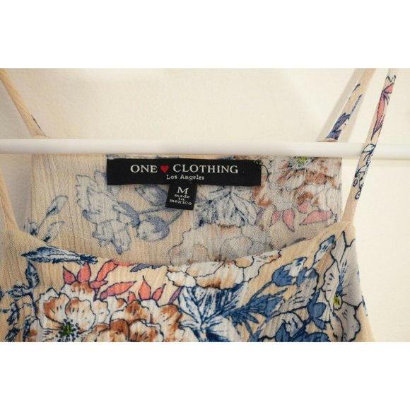 ONE CLOTHING Floral Ruffle Cold Shoulder Blouse - Picture 6 of 6